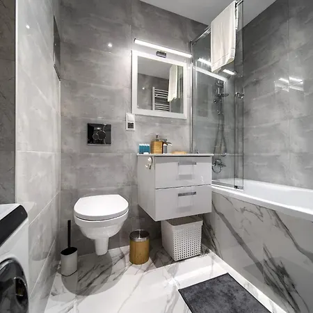 Wyspa Slodowa Modern Lägenhet Wrocław